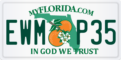 FL license plate EWMP35