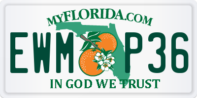 FL license plate EWMP36