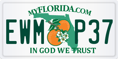 FL license plate EWMP37