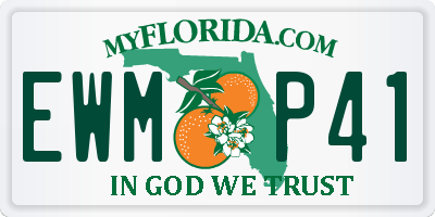 FL license plate EWMP41