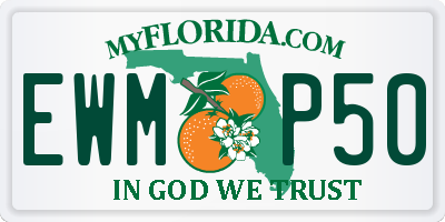 FL license plate EWMP50