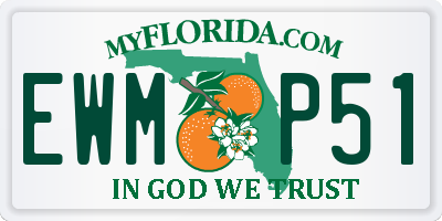 FL license plate EWMP51