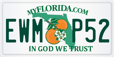 FL license plate EWMP52