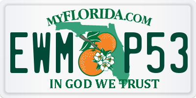 FL license plate EWMP53