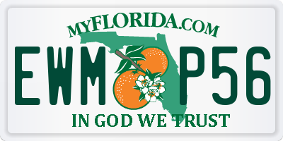 FL license plate EWMP56