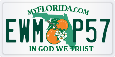 FL license plate EWMP57