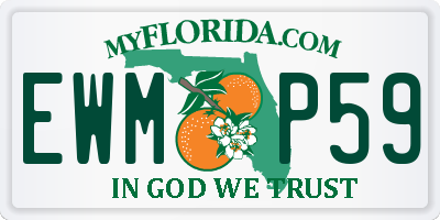 FL license plate EWMP59