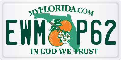 FL license plate EWMP62