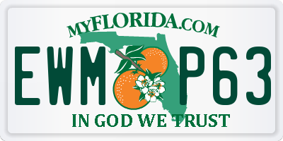 FL license plate EWMP63