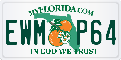 FL license plate EWMP64