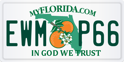 FL license plate EWMP66