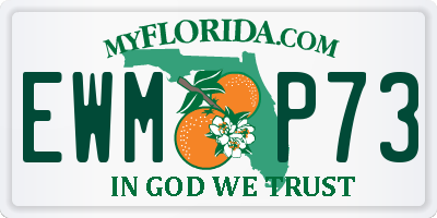 FL license plate EWMP73