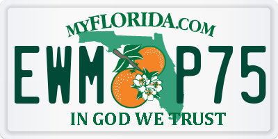FL license plate EWMP75