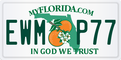 FL license plate EWMP77