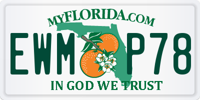 FL license plate EWMP78