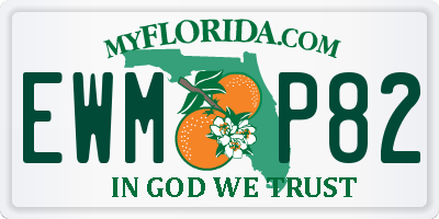 FL license plate EWMP82