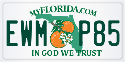 FL license plate EWMP85