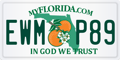 FL license plate EWMP89