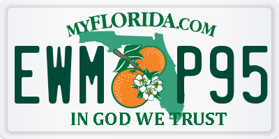FL license plate EWMP95
