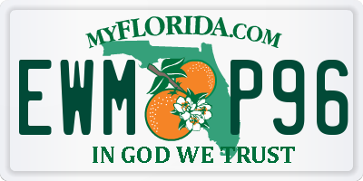 FL license plate EWMP96