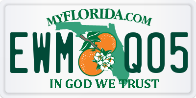 FL license plate EWMQ05