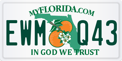 FL license plate EWMQ43