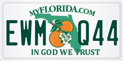 FL license plate EWMQ44