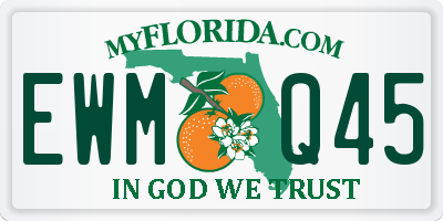 FL license plate EWMQ45