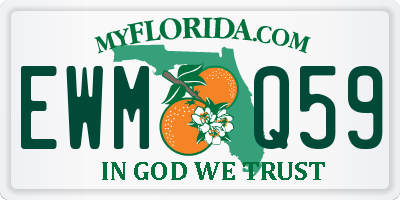 FL license plate EWMQ59