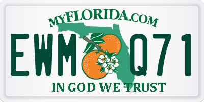 FL license plate EWMQ71