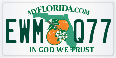 FL license plate EWMQ77