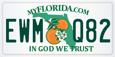 FL license plate EWMQ82