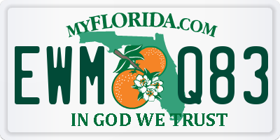 FL license plate EWMQ83