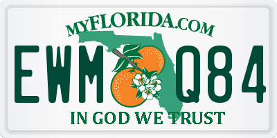 FL license plate EWMQ84