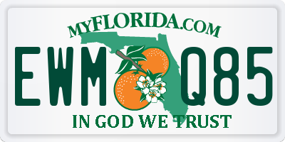 FL license plate EWMQ85