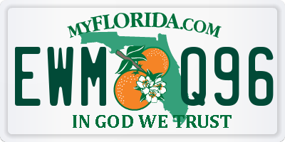 FL license plate EWMQ96