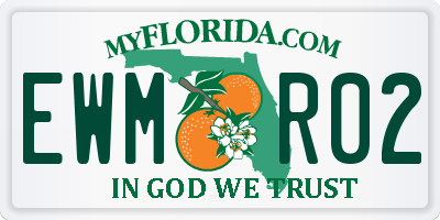 FL license plate EWMR02
