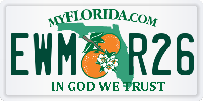 FL license plate EWMR26