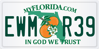 FL license plate EWMR39