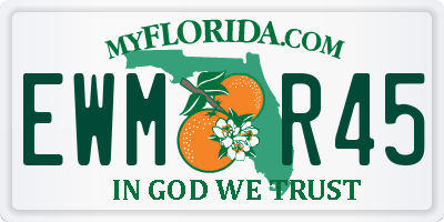 FL license plate EWMR45
