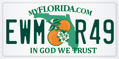 FL license plate EWMR49