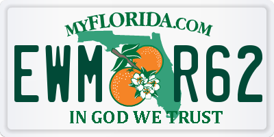 FL license plate EWMR62