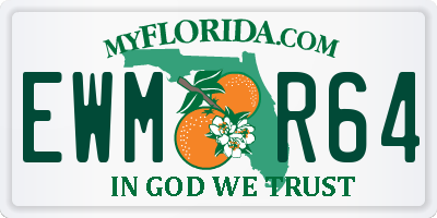FL license plate EWMR64