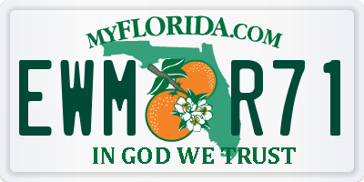 FL license plate EWMR71