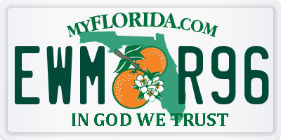 FL license plate EWMR96