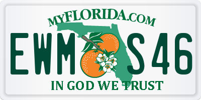 FL license plate EWMS46