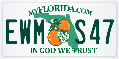 FL license plate EWMS47