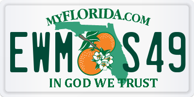 FL license plate EWMS49