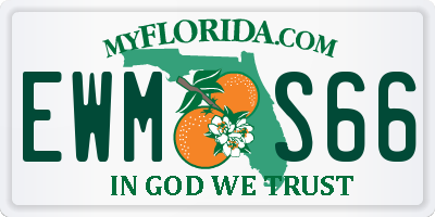 FL license plate EWMS66