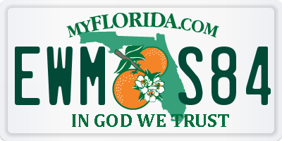 FL license plate EWMS84